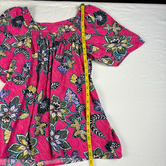 Loft Petites Pink Floral Shirt - Size XS - Picture 6 of 8